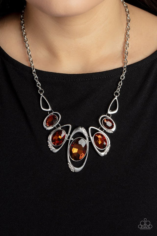 Hypnotic Twinkle - Brown - Paparazzi Necklace Image