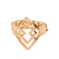 Diamond Duo - Gold - Paparazzi Ring Image