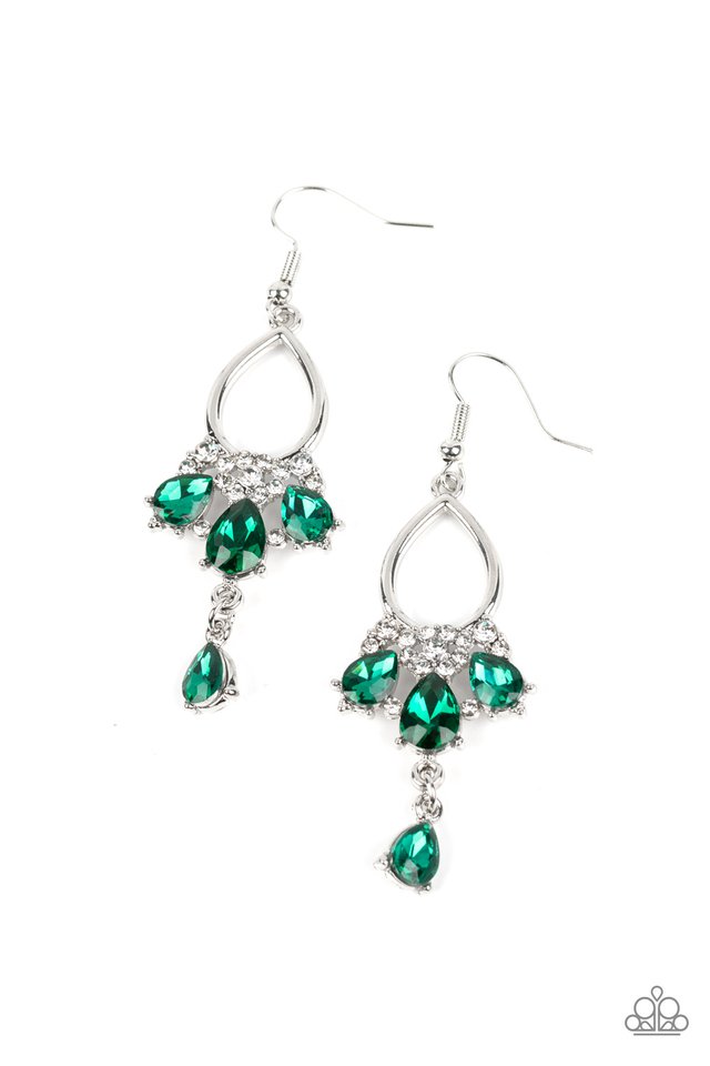 Coming in Clutch - Green - Paparazzi Earring Image