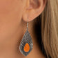SOUL-ar Flare - Orange - Paparazzi Earring Image