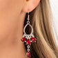 Coming in Clutch - Red - Paparazzi Earring Image