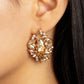 We All Scream for Ice QUEEN - Gold - Paparazzi Earring Image