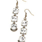 Determined to Dazzle - Brass - Paparazzi Earring Image