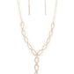 Infinitely Icy - Gold - Paparazzi Necklace Image