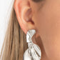 METAL-Physical Mood - Silver - Paparazzi Earring Image