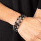 Colorfully Coiled - Black - Paparazzi Bracelet Image