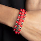 Colorfully Coiled - Red - Paparazzi Bracelet Image