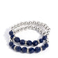 Two by Two Twinkle - Blue - Paparazzi Bracelet Image