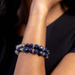 Two by Two Twinkle - Blue - Paparazzi Bracelet Image