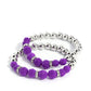 Two by Two Twinkle - Purple - Paparazzi Bracelet Image