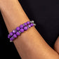 Two by Two Twinkle - Purple - Paparazzi Bracelet Image