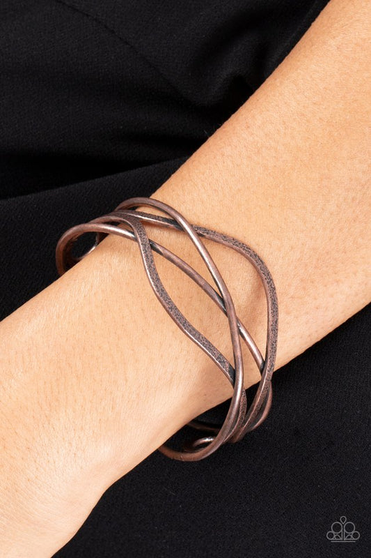 Fierce Fusion - Copper - Paparazzi Bracelet Image