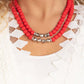 Summer Splash - Red - Paparazzi Necklace Image