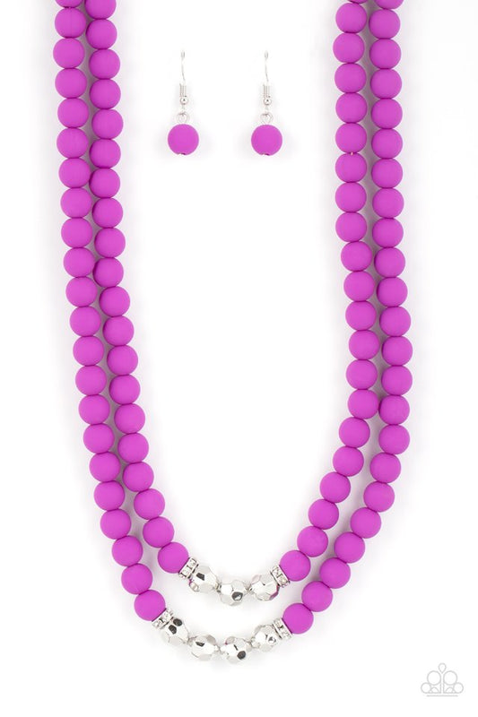 Summer Splash - Purple - Paparazzi Necklace Image