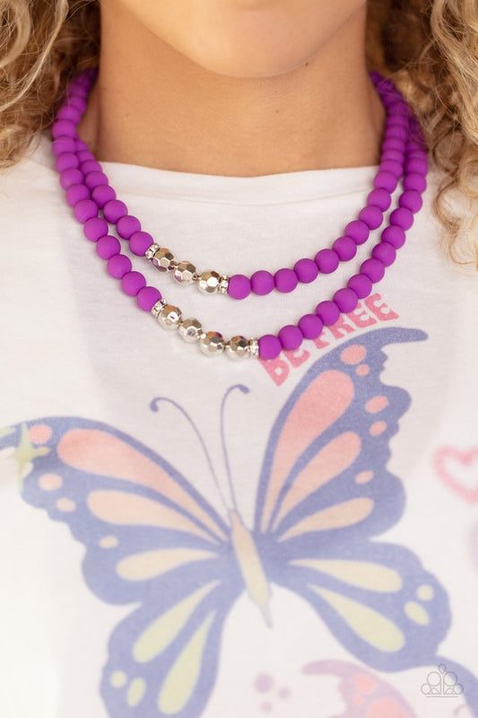 Summer Splash - Purple - Paparazzi Necklace Image