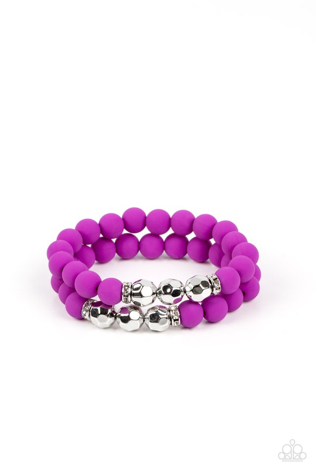 Dip and Dive - Purple - Paparazzi Bracelet Image