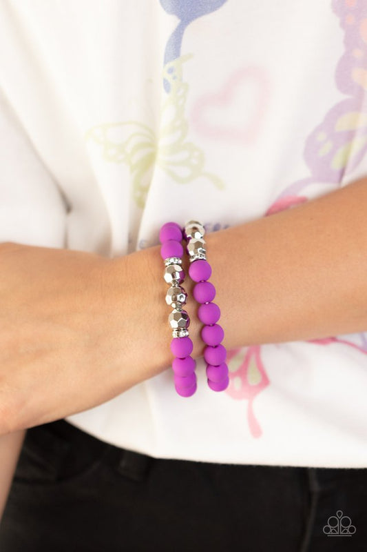 Dip and Dive - Purple - Paparazzi Bracelet Image