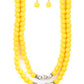 Summer Splash - Yellow - Paparazzi Necklace Image