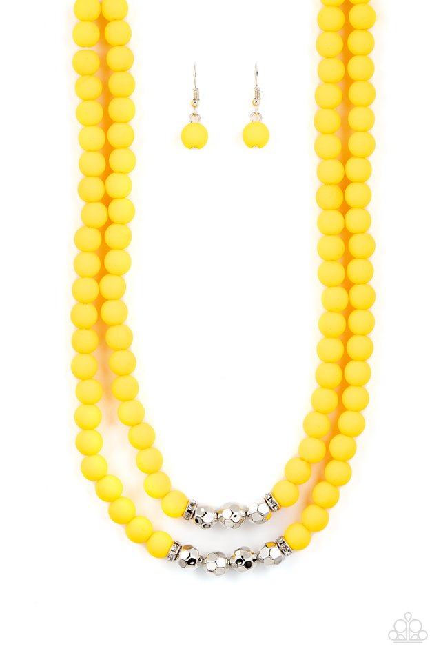 Summer Splash - Yellow - Paparazzi Necklace Image