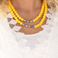 Summer Splash - Yellow - Paparazzi Necklace Image