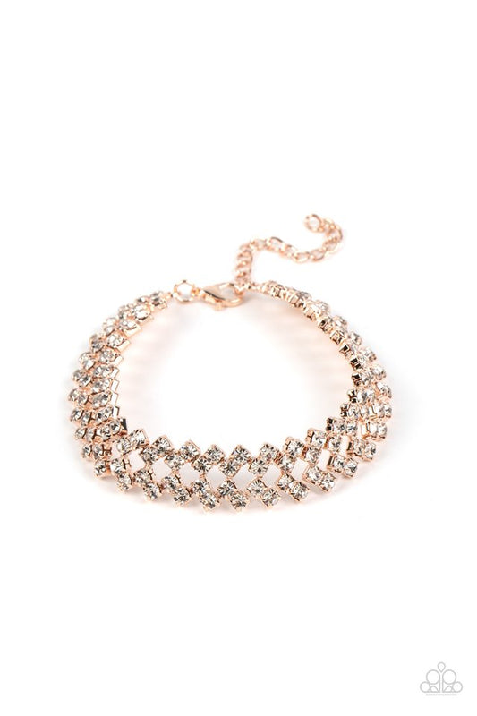 Seize the Sizzle - Rose Gold - Paparazzi Bracelet Image