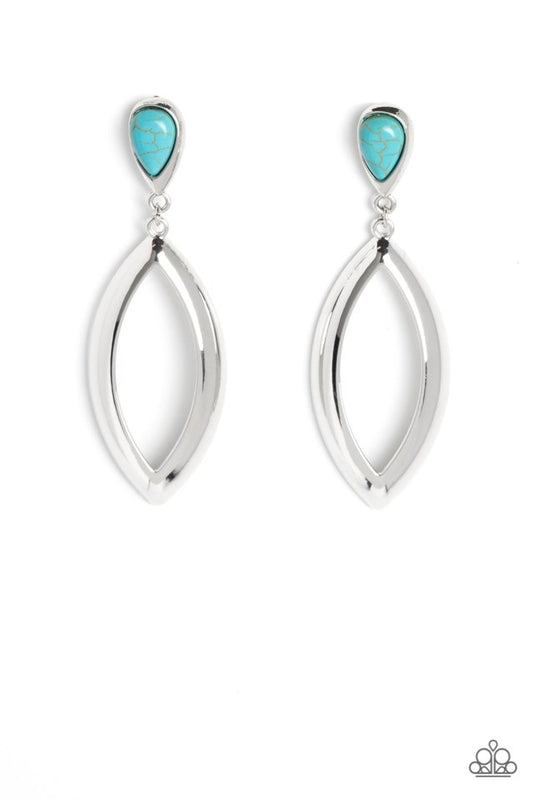 Artisan Anthem - Blue - Paparazzi Earring Image