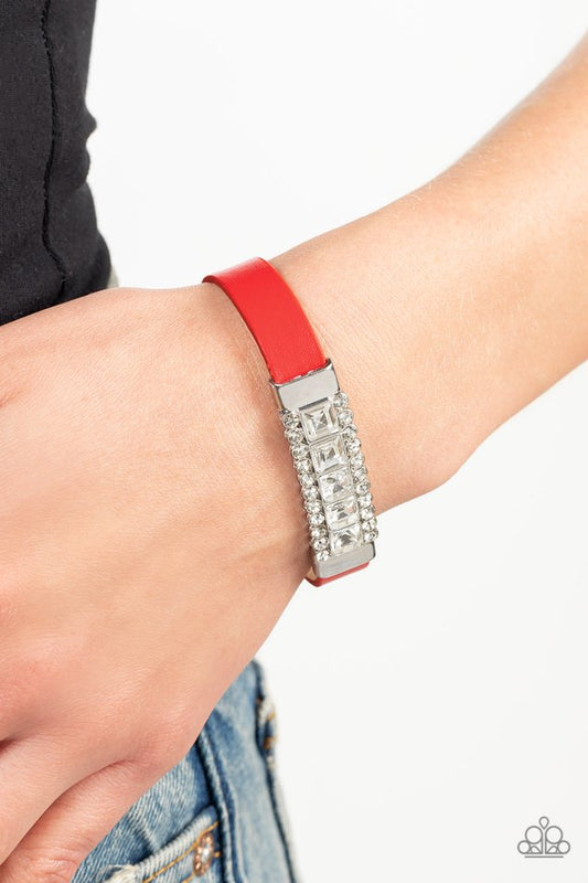 Rebel Reputation - Red - Paparazzi Bracelet Image