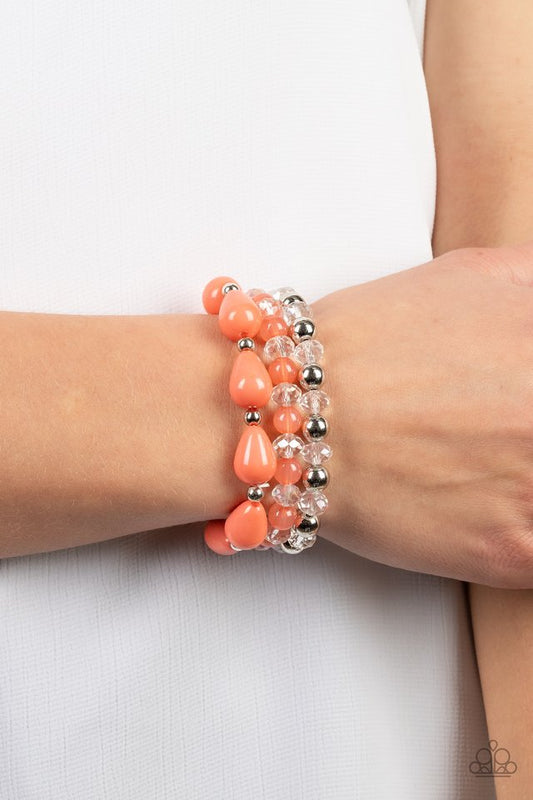 Beachside Brunch - Orange - Paparazzi Bracelet Image