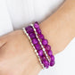 Seaside Siesta - Purple - Paparazzi Bracelet Image