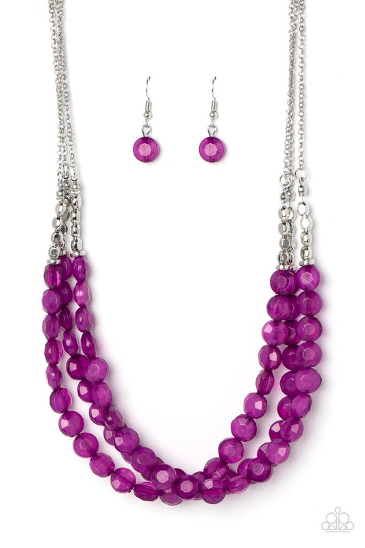 Pacific Picnic - Purple - Paparazzi Necklace Image
