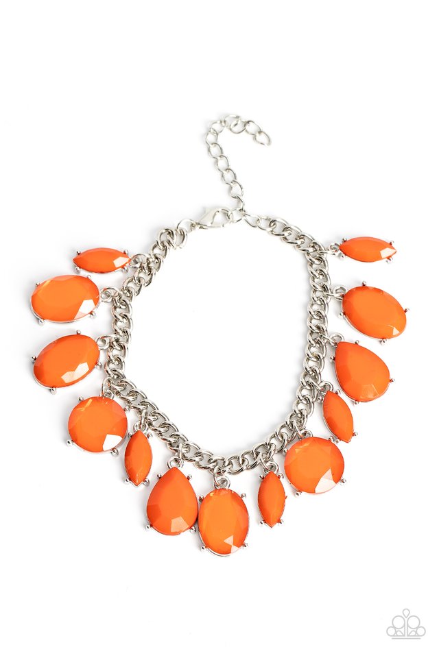 Serendipitous Shimmer - Orange - Paparazzi Bracelet Image