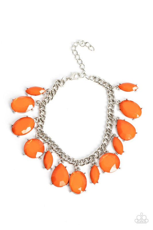 Serendipitous Shimmer - Orange - Paparazzi Bracelet Image