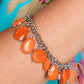 Serendipitous Shimmer - Orange - Paparazzi Bracelet Image