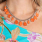 Fairytale Fortuity - Orange - Paparazzi Necklace Image