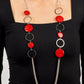 Beach Hub - Red - Paparazzi Necklace Image