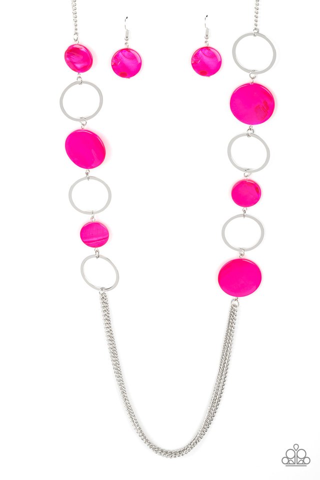 Beach Hub - Pink - Paparazzi Necklace Image