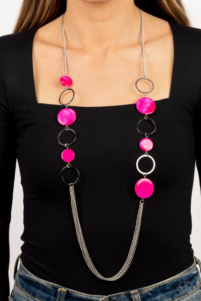 Beach Hub - Pink - Paparazzi Necklace Image