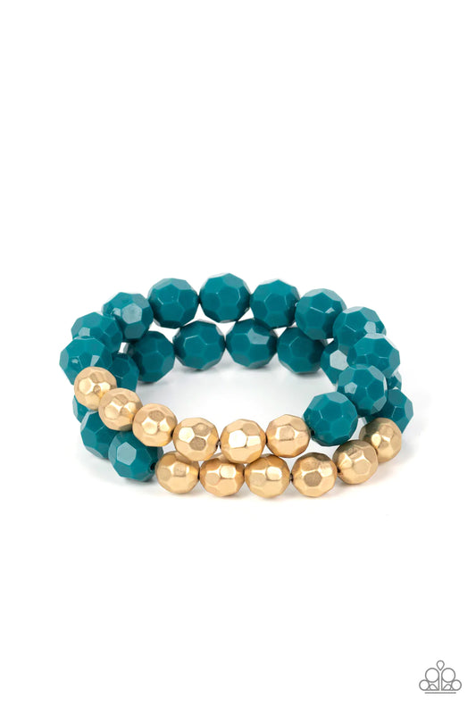 Paparazzi Bracelet ~ Grecian Glamour - Blue