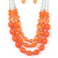 Tropical Hideaway - Orange - Paparazzi Necklace Image