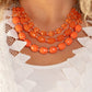 Tropical Hideaway - Orange - Paparazzi Necklace Image