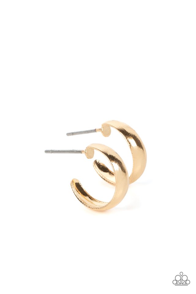 Mini Magic - Gold - Paparazzi Earring Image