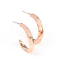 BEVEL Up - Rose Gold - Paparazzi Earring Image