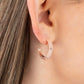 BEVEL Up - Rose Gold - Paparazzi Earring Image