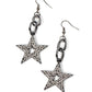 Cosmic Celebrity - Black - Paparazzi Earring Image