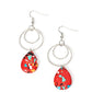 Terrazzo Tempo - Red - Paparazzi Earring Image