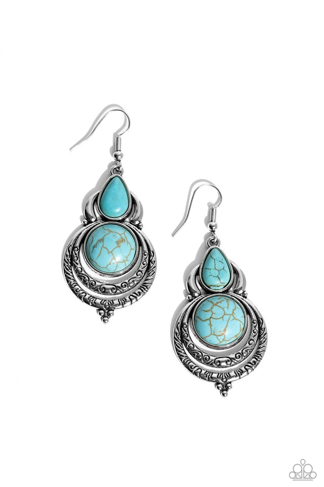 Sonoran Song - Blue - Paparazzi Earring Image