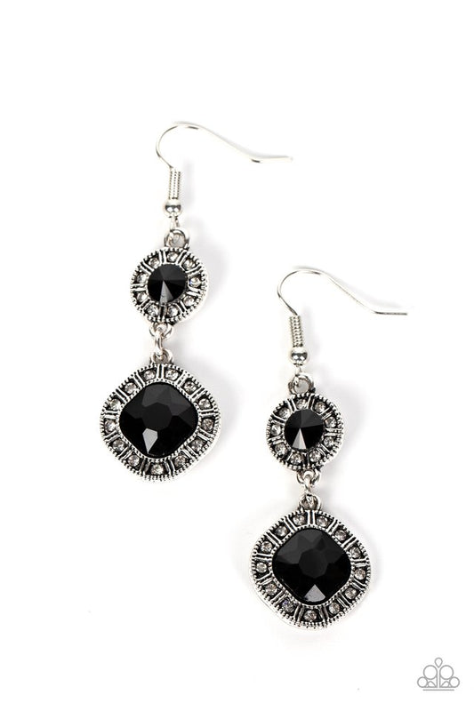 Modern Motives - Black - Paparazzi Earring Image