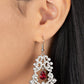 Sociable Sparkle - Red - Paparazzi Earring Image