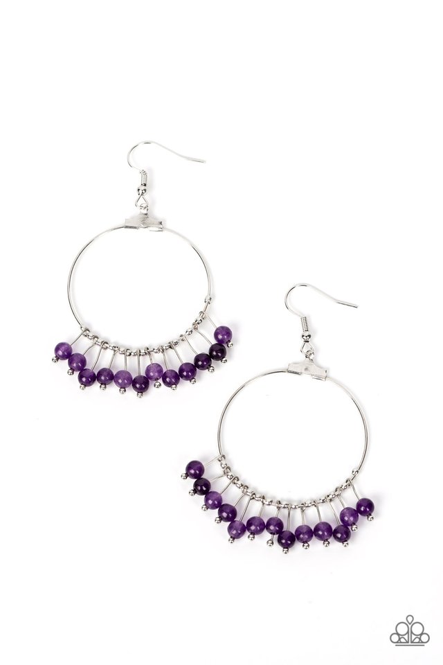 Free Your Soul - Purple - Paparazzi Earring Image