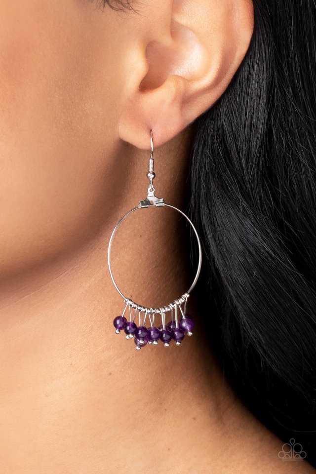 Free Your Soul - Purple - Paparazzi Earring Image